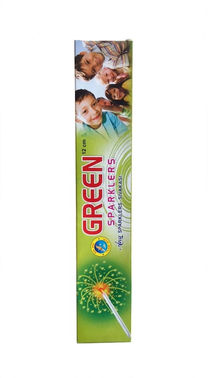 12 cm Green Sparklers