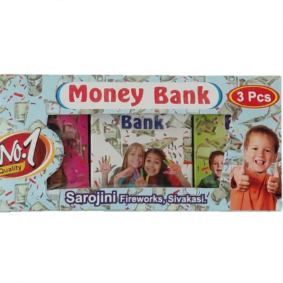 money bank 3pcs